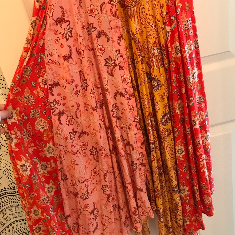 Zara patchwork midi dress sz small - Picture 3 of 7